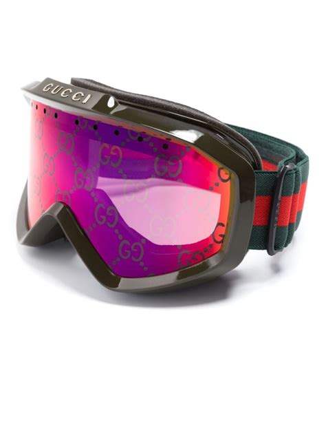 Gucci Eyewear Guccissima Ski Goggles .